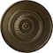 Ekena Millwork Floral Ceiling Medallion, Hand-Painted Brass, 23 1/2"OD x 2 3/4"P CM23FLBRS - alternate 1